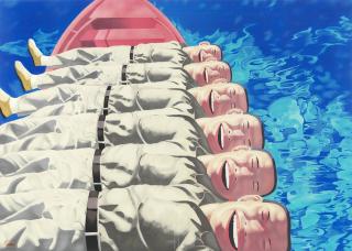 Yue Minjun - Red Boat - Planche No. 6