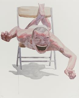 Yue Minjun - Smile-Ism Series: When You Smile, Your Shadow Laughs