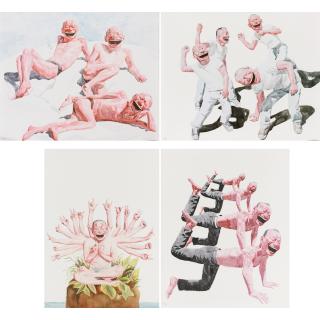 Yue Minjun - Untitled (7 Works)