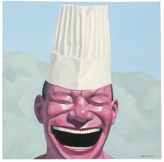 Yue Minjun - Untitled (From The Hats Series)