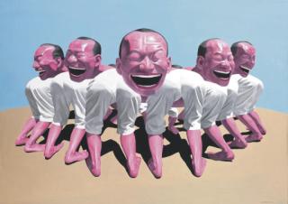 Yue Minjun - Untitled (Sheep Herd)