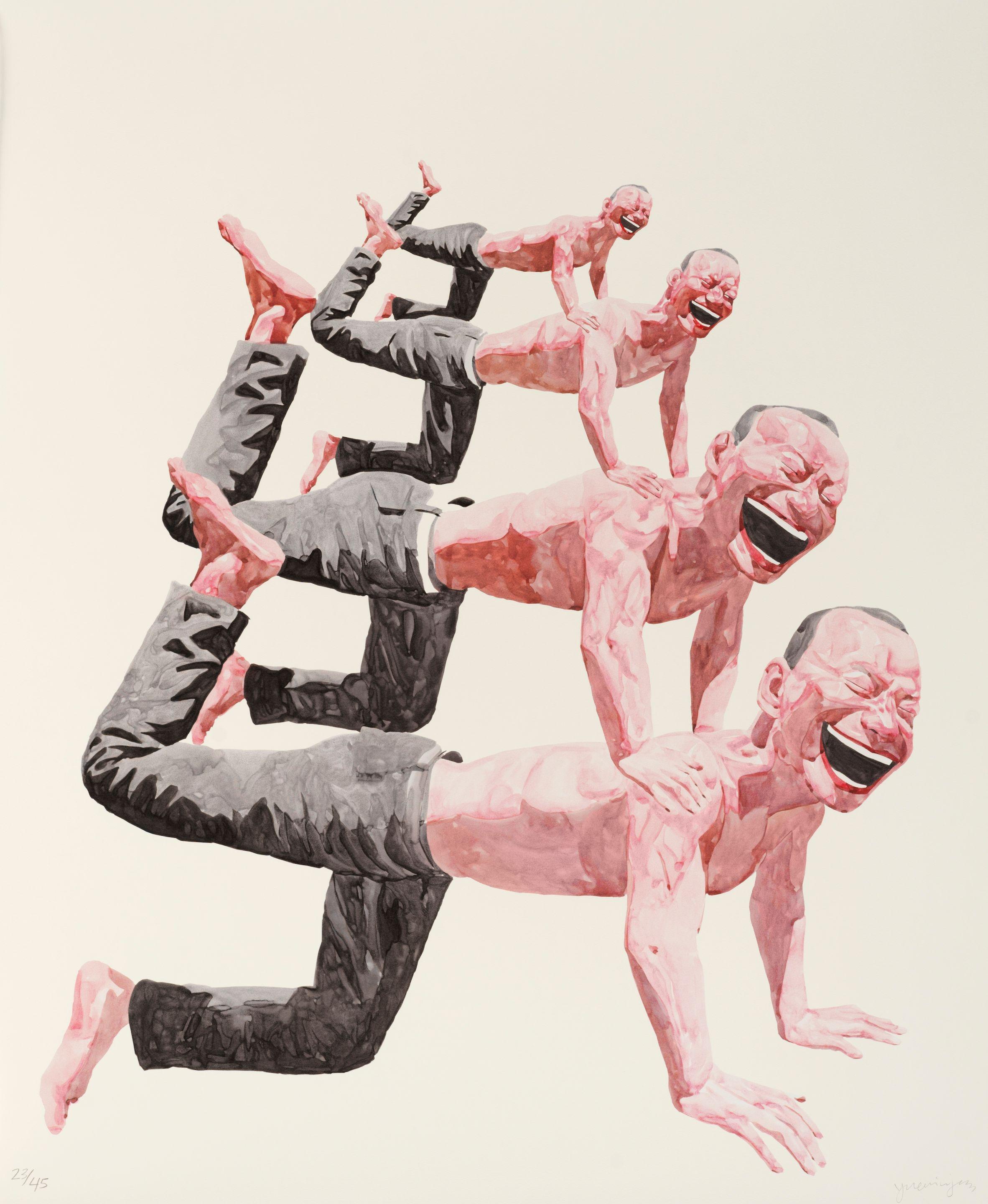 Yue Minjun - Untitled (Smile-Ism No.10), 2006