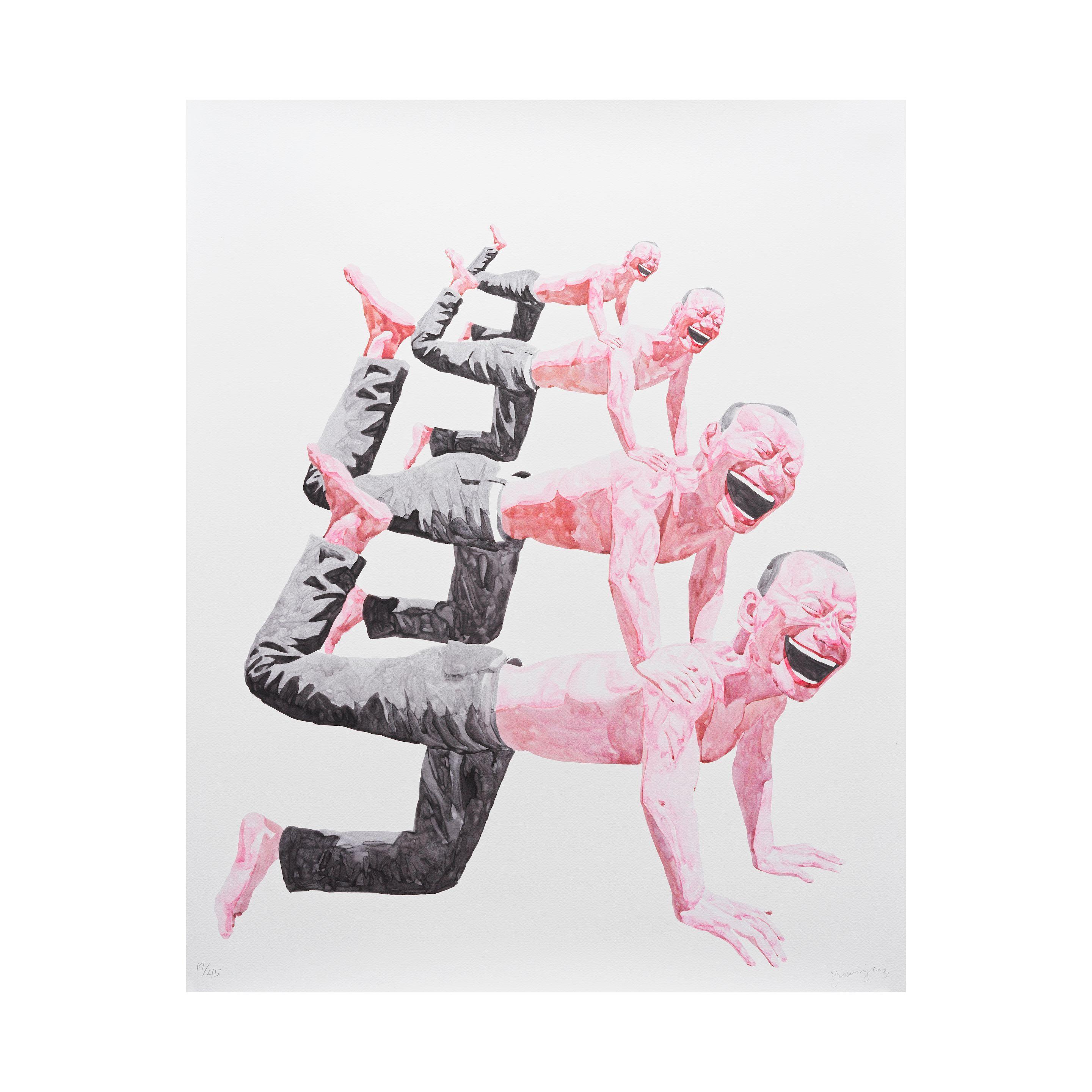 Yue Minjun - Untitled (Smile-ism No.10), 2006