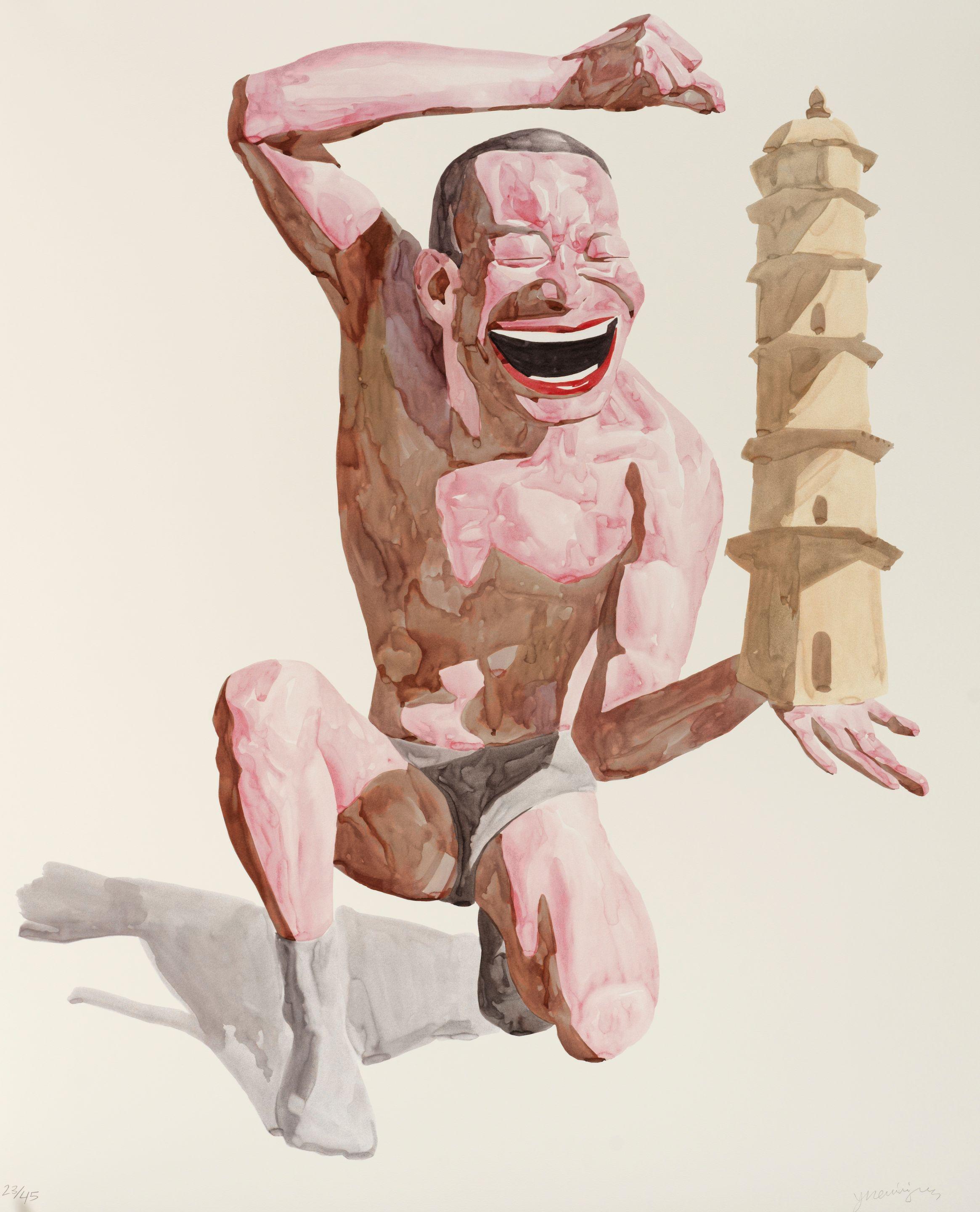 Yue Minjun - Untitled (Smile-Ism No. 17), 2006