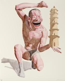 Yue Minjun - Untitled (Smile-Ism No. 17), 2006