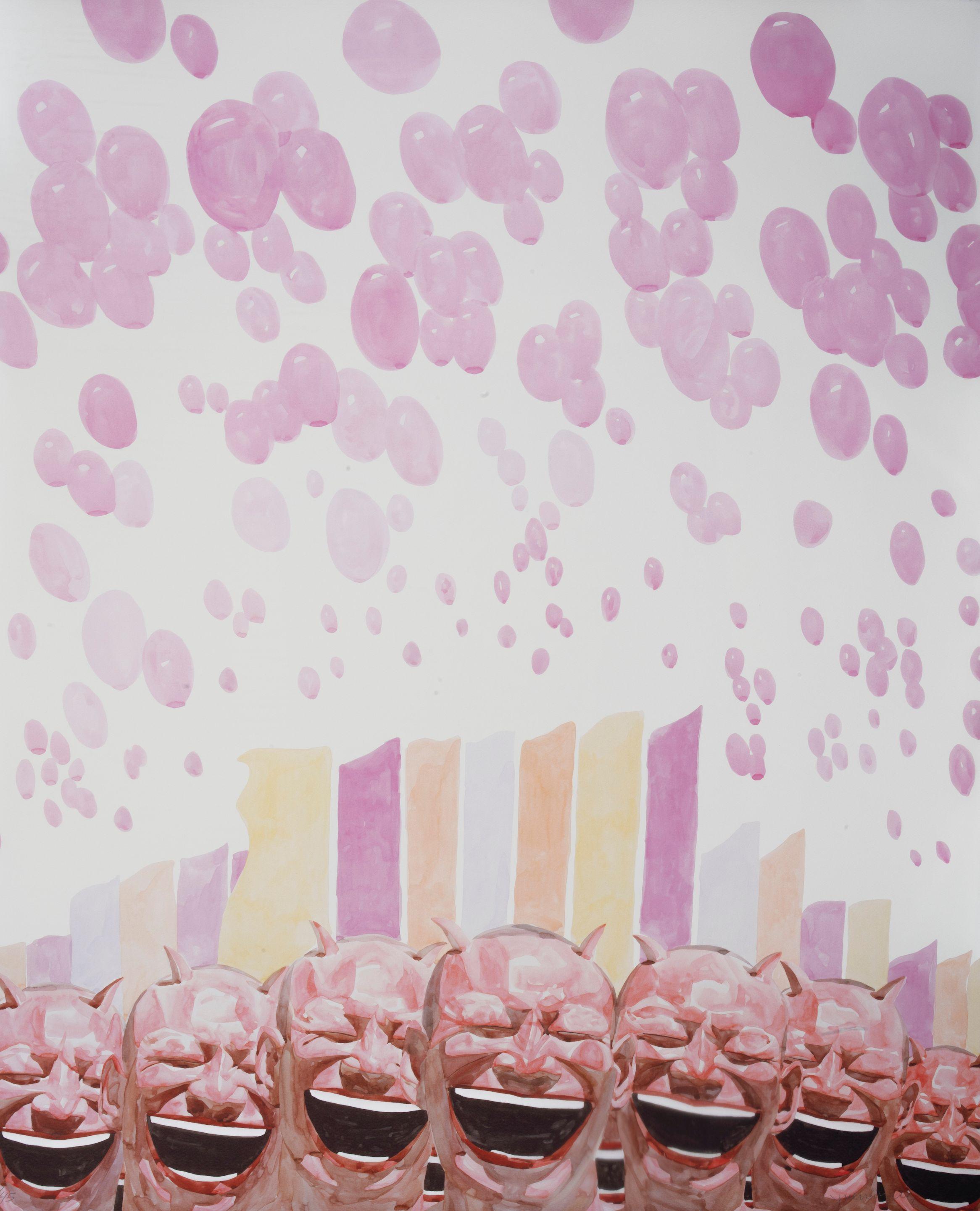 Yue Minjun - Untitled (Smile-Ism No. 18), 2006