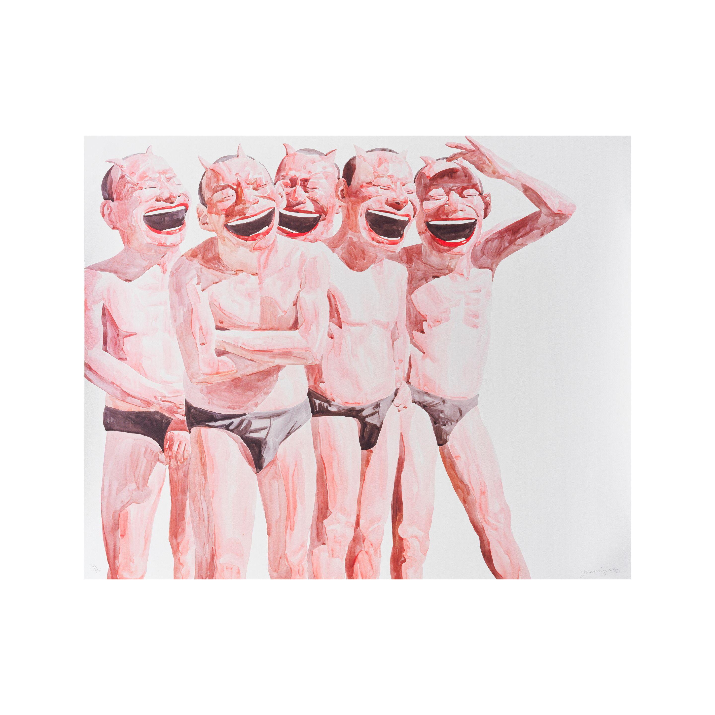 Yue Minjun - Untitled (Smile-ism No.19), 2006