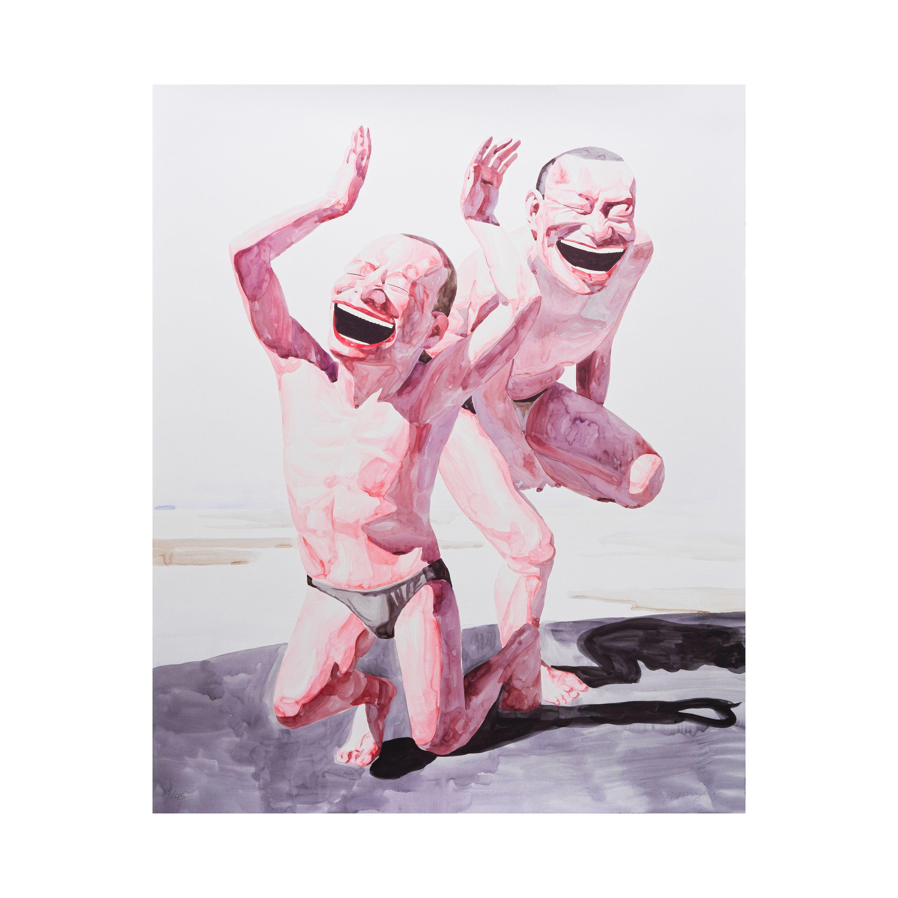 Yue Minjun - Untitled (Smile-ism No.20), 2006