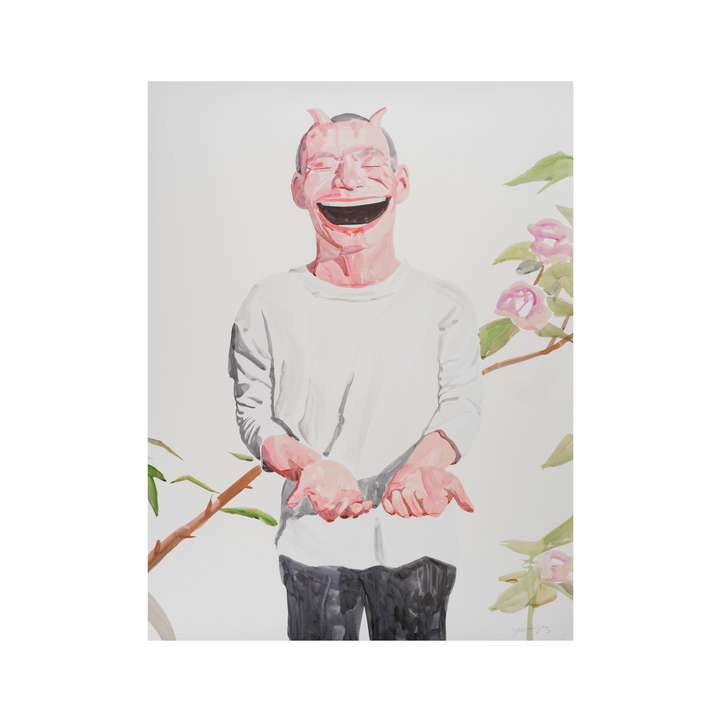 Yue Minjun - Untitled (Smile-ism No.22), 2006