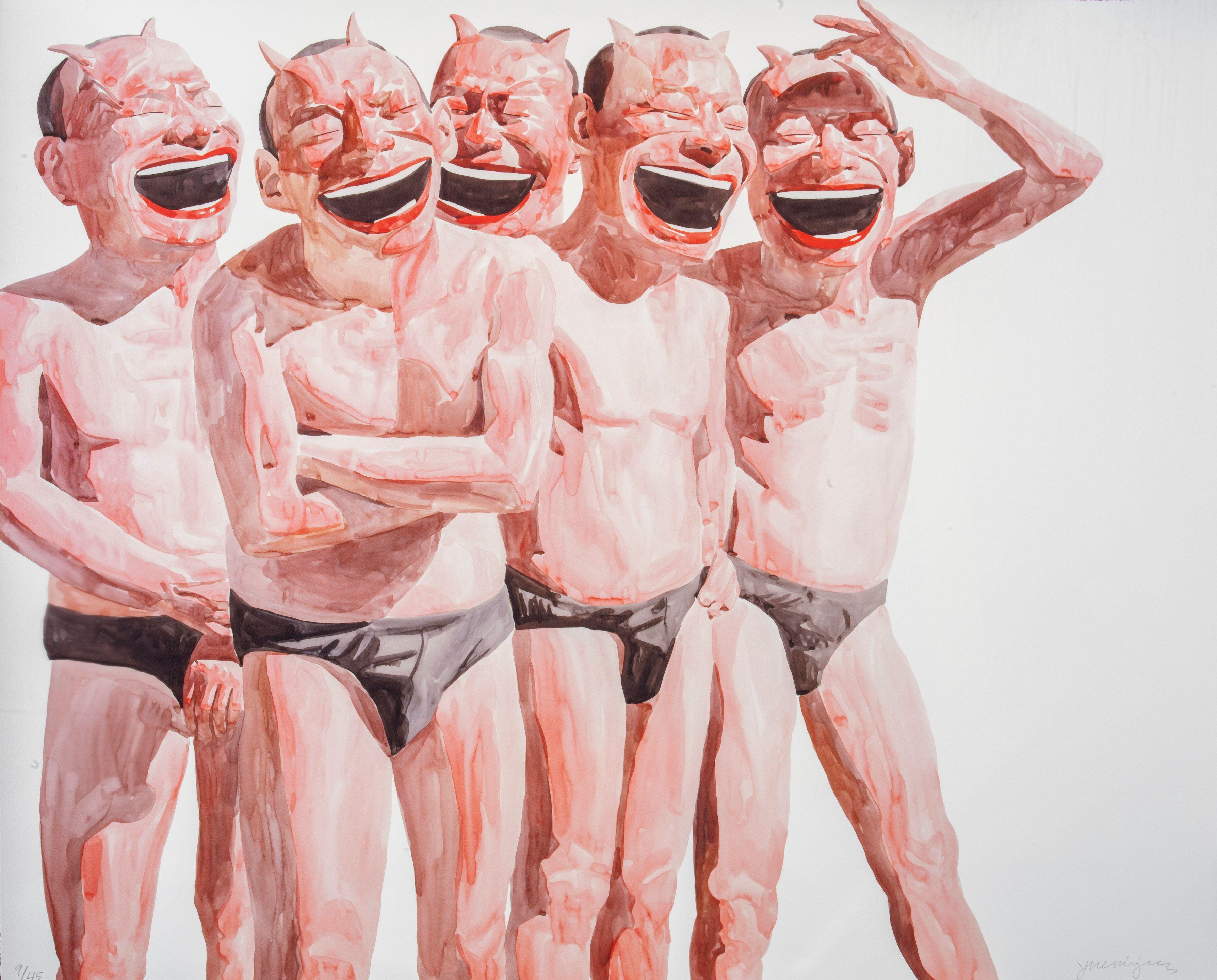 Yue Minjun - Untitled (Smile-Ism No. 24), 2006