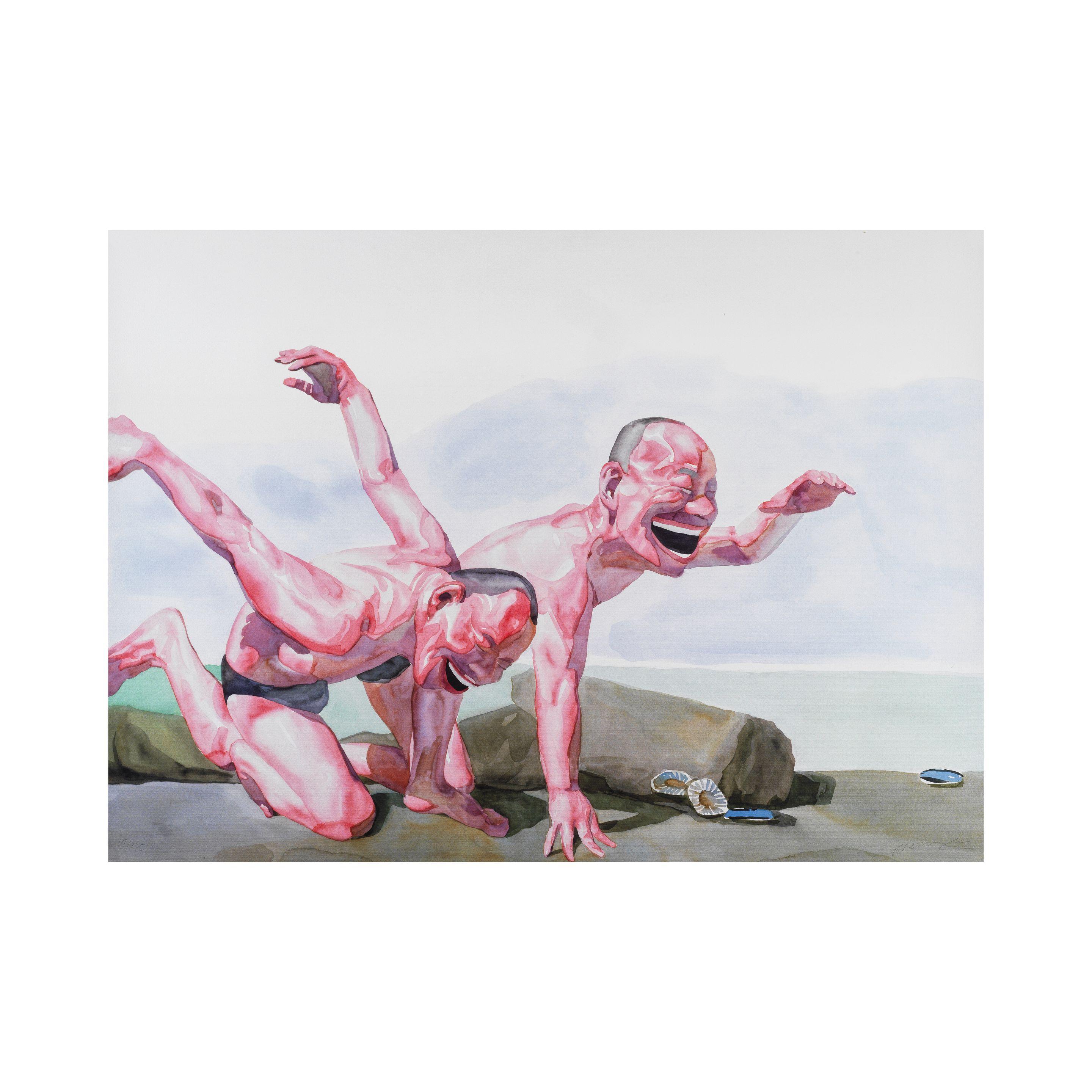 Yue Minjun - Untitled (Smile-ism No.24), 2006