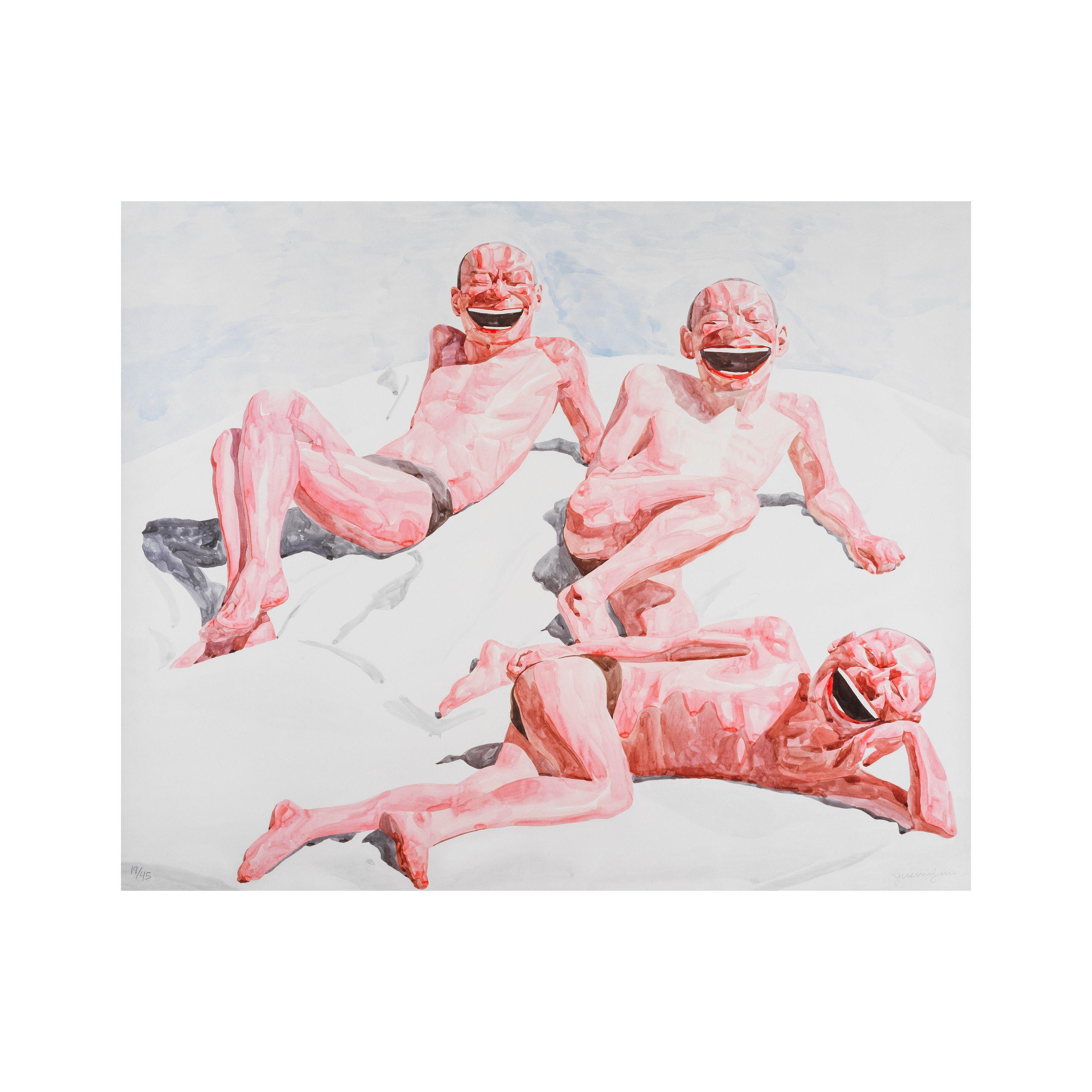 Yue Minjun - Untitled (Smile-ism No.25), 2006