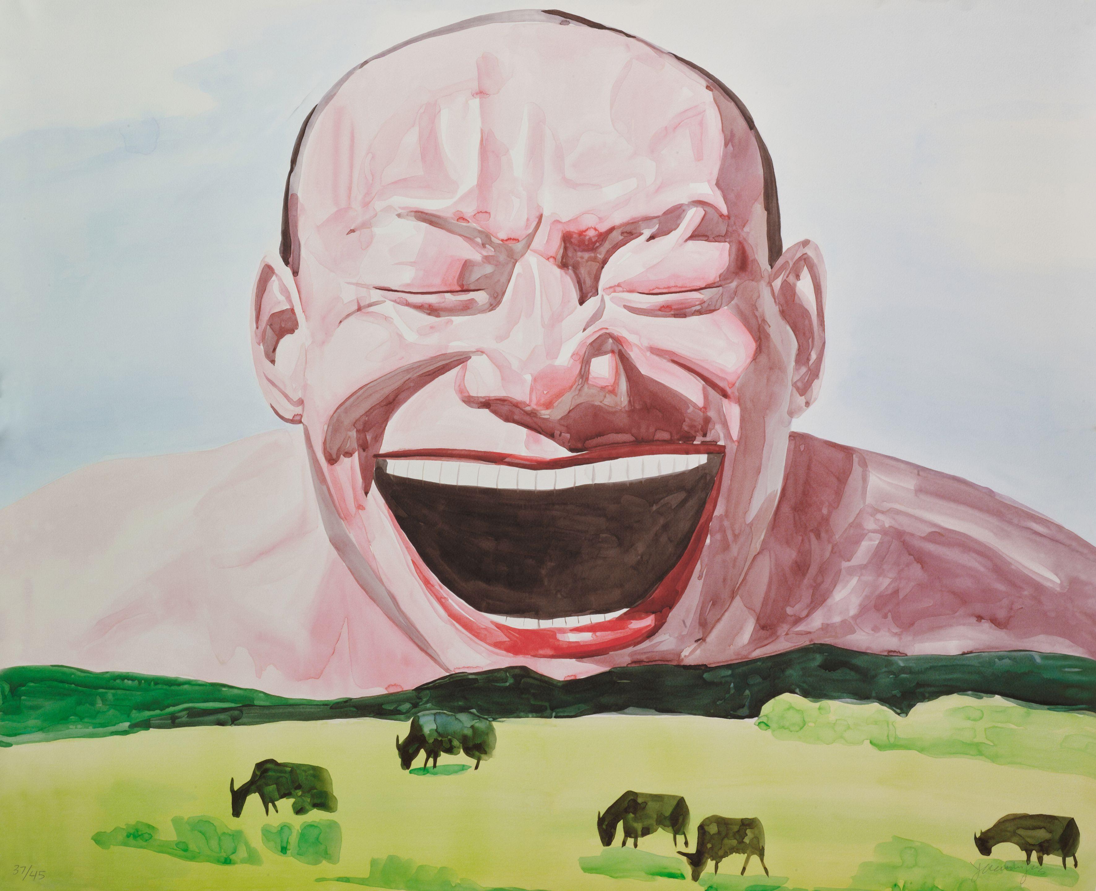 Yue Minjun - Untitled (Smile-ism No.8)