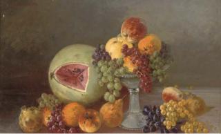 Yuliy Yulevich Klever - A melon, oranges, pears, grapes and pomegranates
