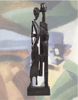 Yun Gee - Couple Walking