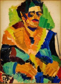 Yun Gee - Man with Beard