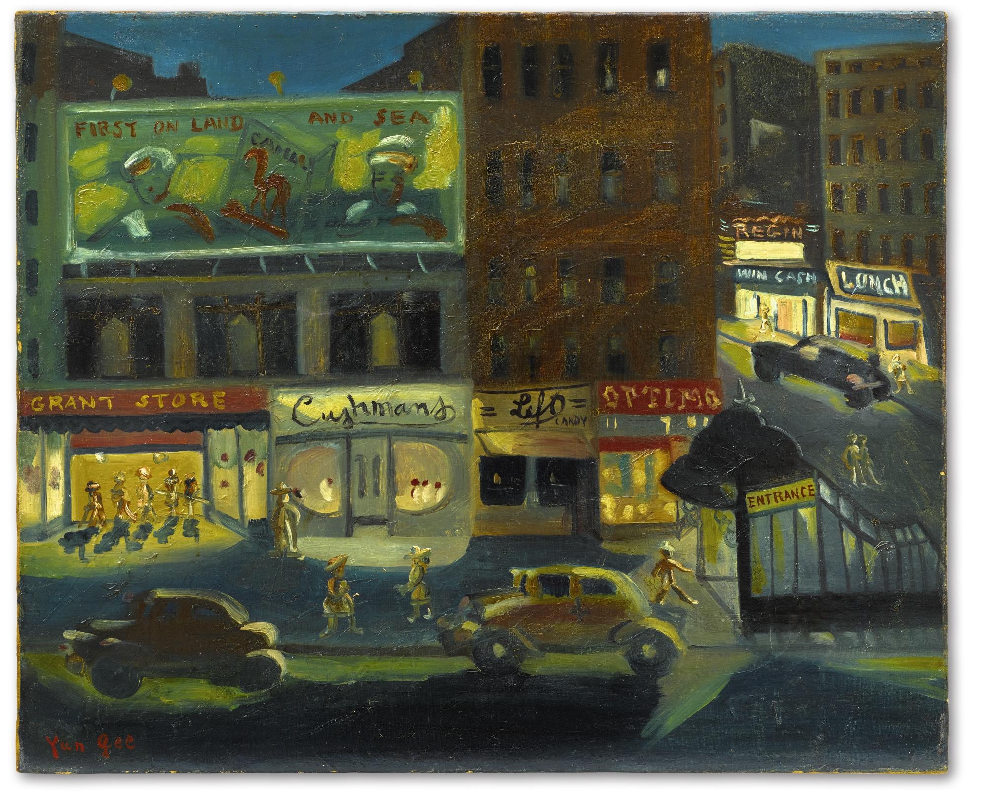 Yun Gee - New York Night