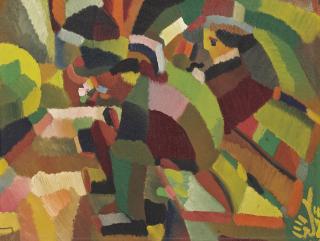 Yun Gee - Park Bench I