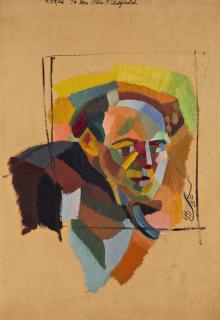 Yun Gee - Portrait Of Otis Oldfield