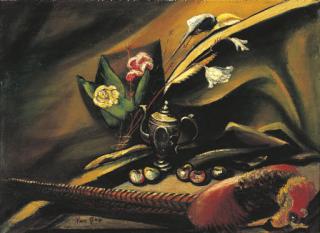 Yun Gee - Still Life with Pheasant