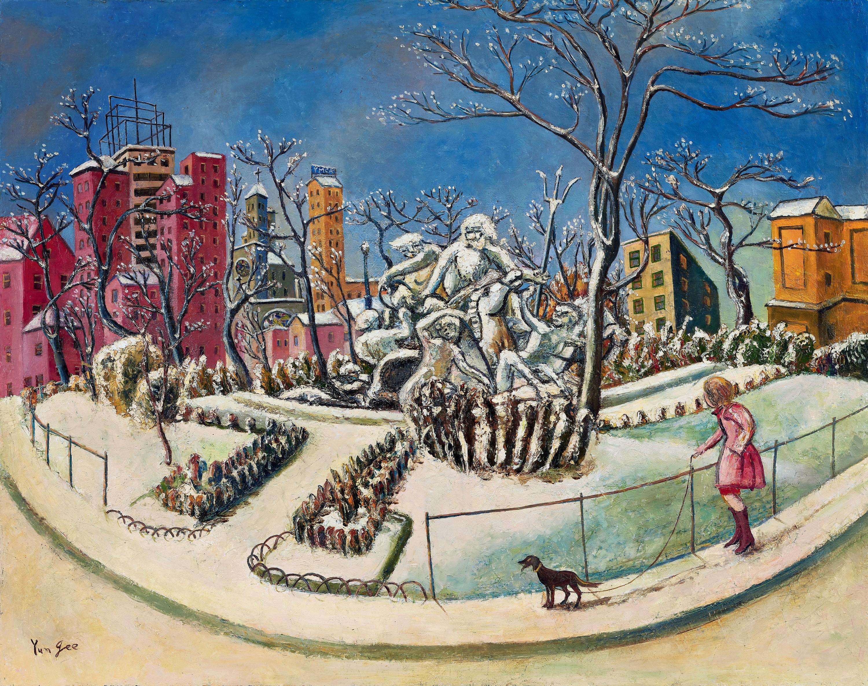 Yun Gee - The Frozen Fountain(Pained In 1937 - 1939)