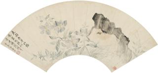Yun Shouping - Rock and Flowers