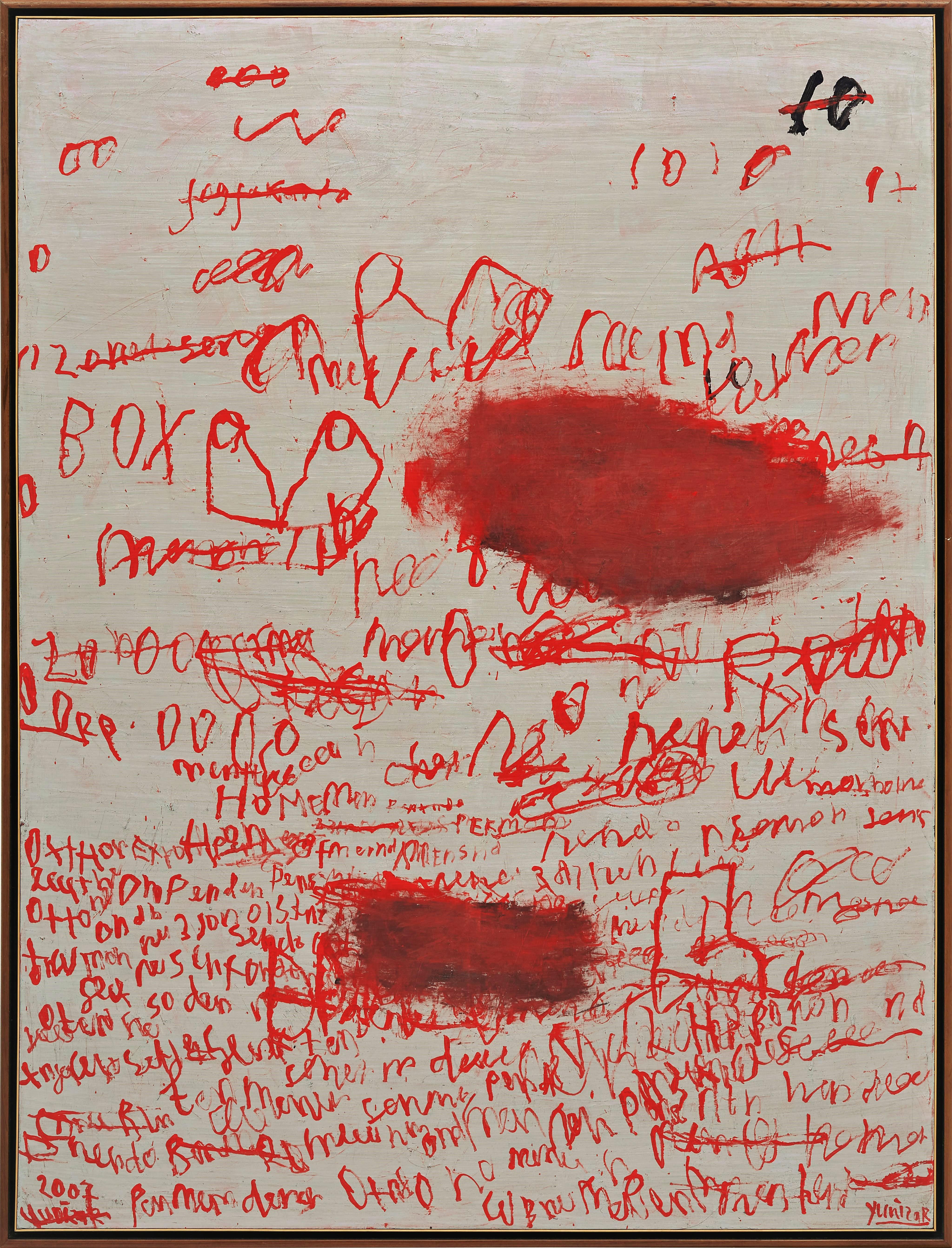 Yunizar - Teks & Coretan Merah (Text & Red Scribble)