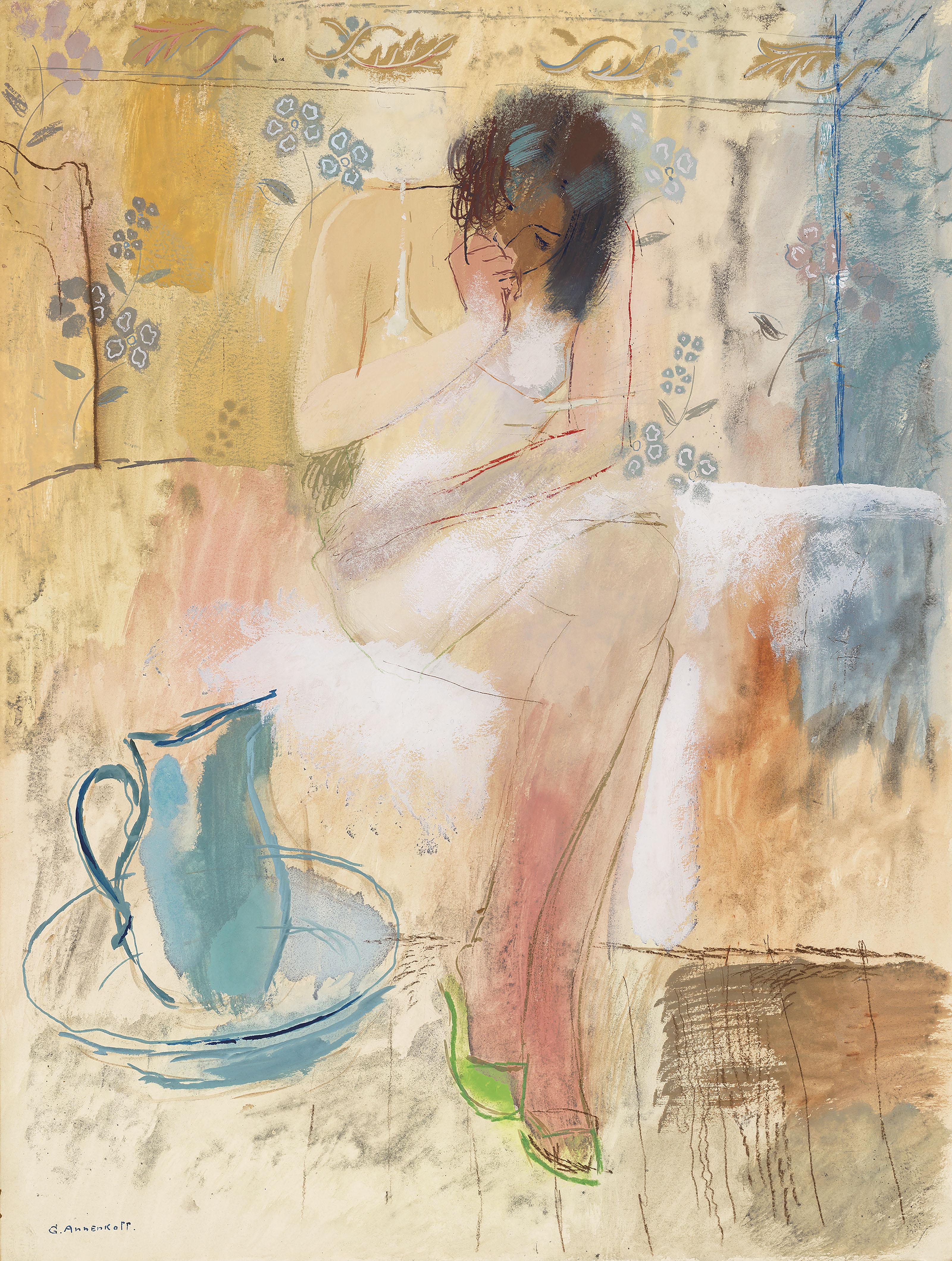 Yuri Annenkov - Jeune femme à sa toilette