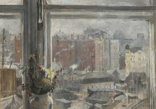 Yuri Ivanovich Pimenov - View Through A Window, Moscow