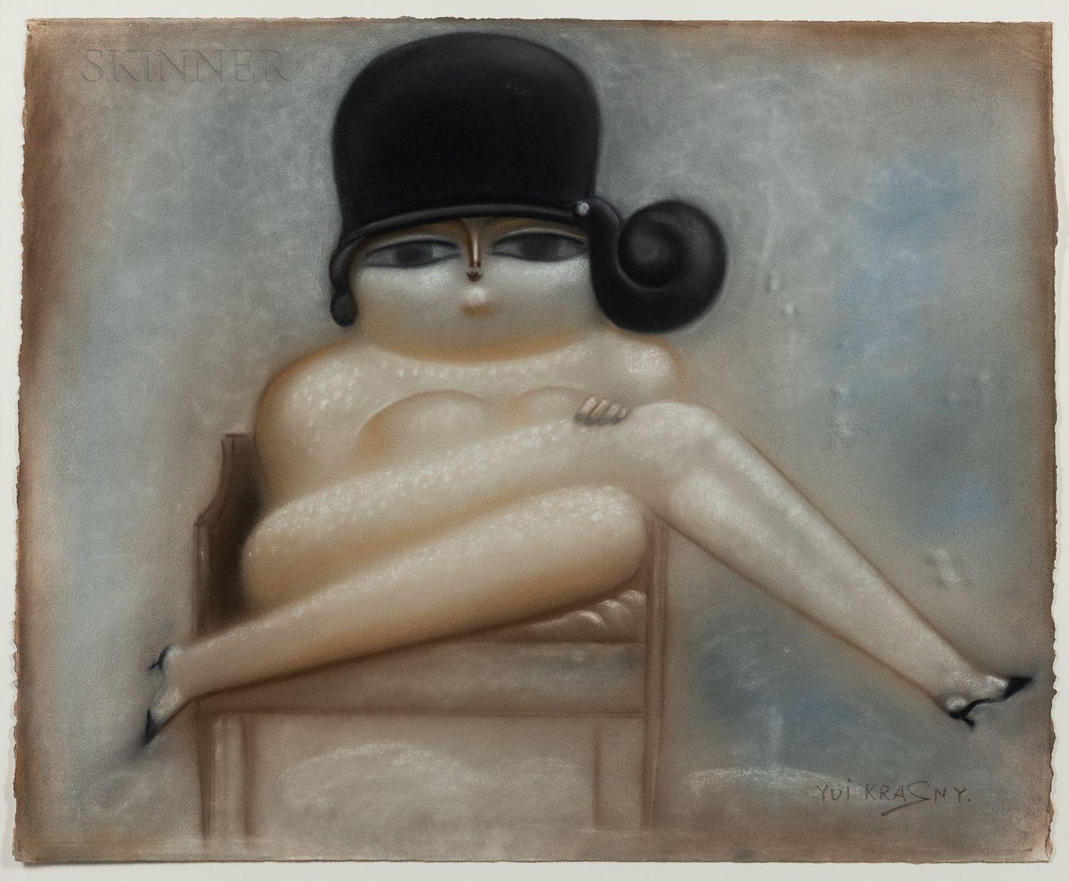 Yuri Krasny - The Cabaret Girl 28 x 34 1/2 in.