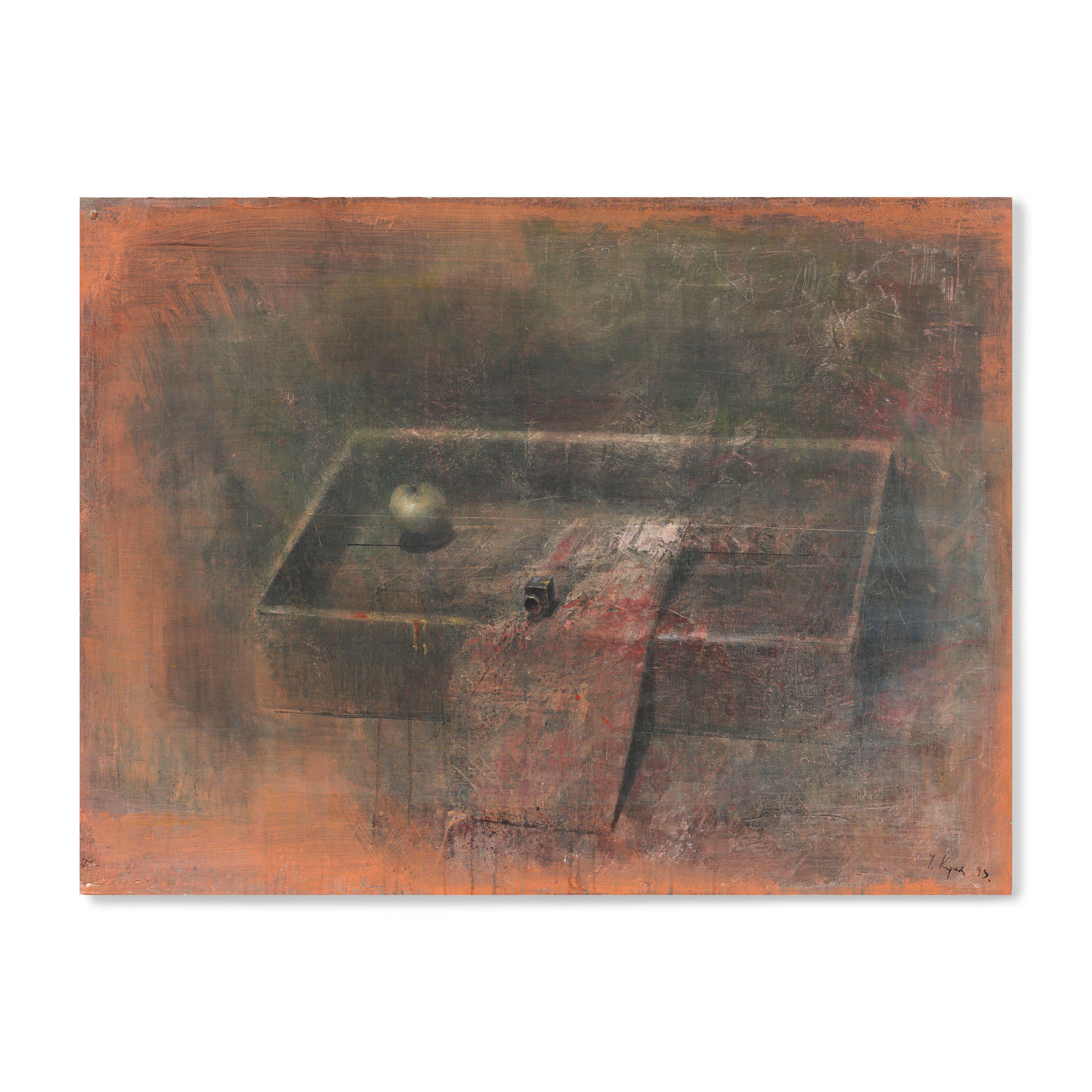 Yuri Kuper - Nature morte d\'une pomme/ Still life with apple sans cadre