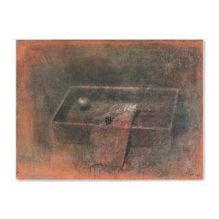 Yuri Kuper - Nature morte d\'une pomme/ Still life with apple sans cadre