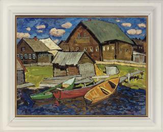 Yuri Matushevski - Moored boats