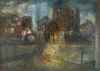 Yuri Pavlovich Annenkov - Banlieue de Paris