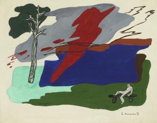 Yuri Pavlovich Annenkov - Rêverie Sous L\'Arbre