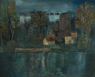 Yuri Pavlovich Annenkov - River Landscape