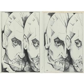 Yuri Pavlovich Annenkov - Russian Study For A Composition With A Double Portrait Of Iacovleff, 1919