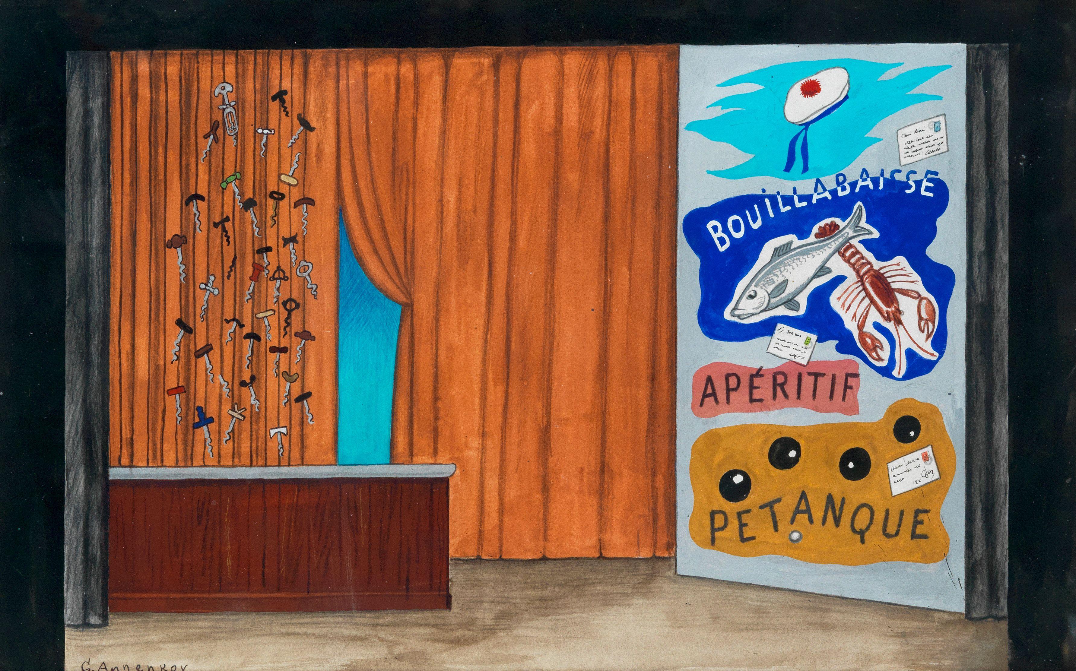 Yuri Pavlovich Annenkov - Set Design For The Play \'Le Pain Des Jules\'