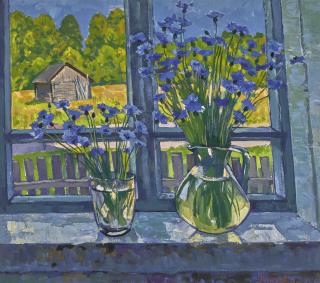 Yuri Vladimirovich Matushevsky - Still Life With Cornflowers