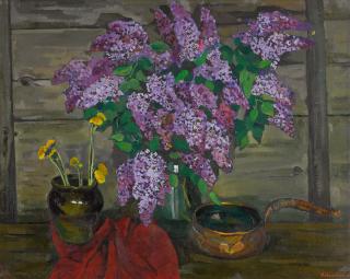 Yuri Vladimirovich Matushevsky - Still Life With Lilacs