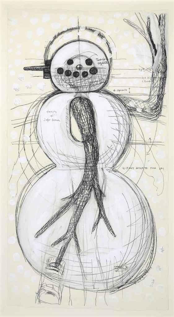 Yutaka Sone - Snowman Drawing