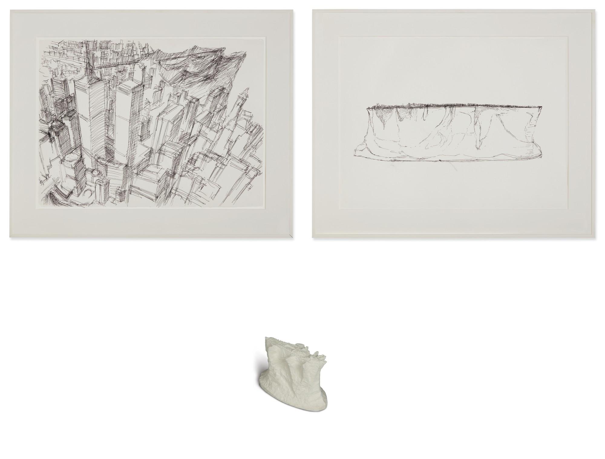 Yutaka Sone - Untitled (Drawings Of Manhattan And Model)