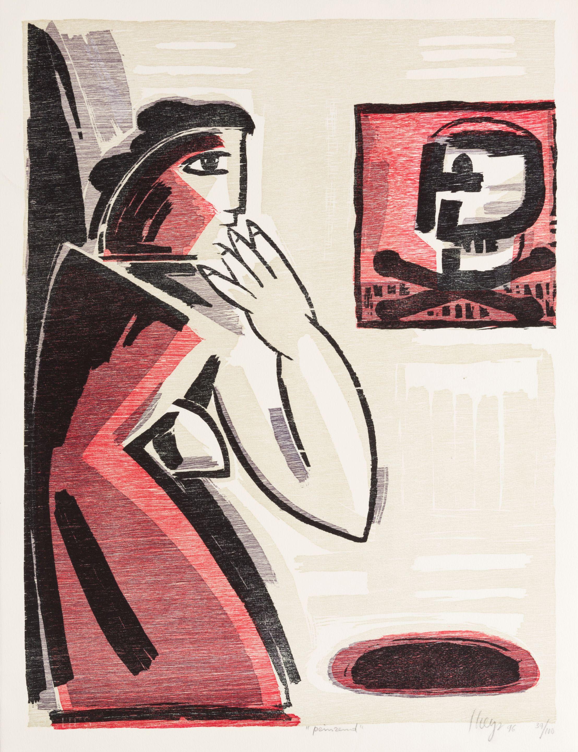 Yvan Theys - Peinzend, 1996