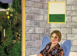 Yvan Theys - Portret met en abstrakt en een realistisch venster