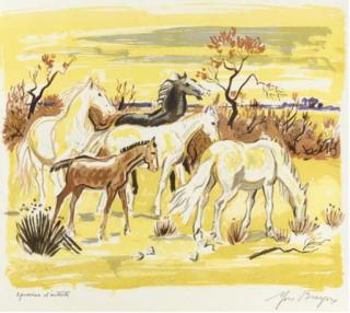 Yves Brayer - Chevaux
