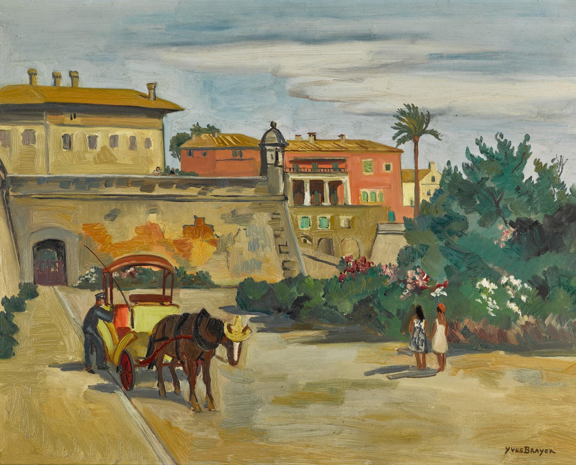Yves Brayer - Fiacre à Palma