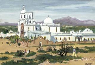 Yves Brayer - La Cathedrale de Tucson