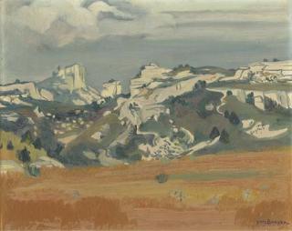 Yves Brayer - Le Plateau Des Baux de Provence