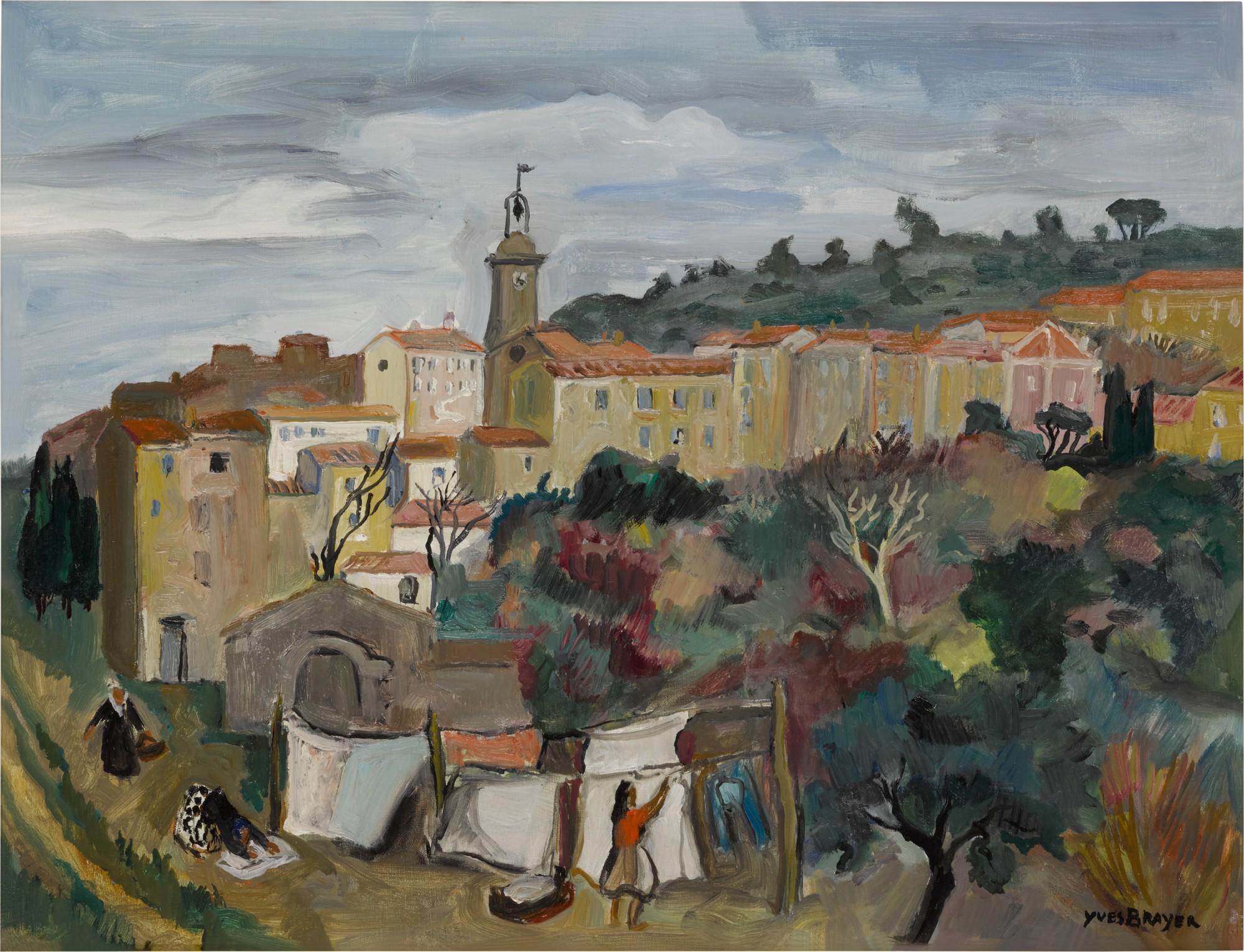 Yves Brayer - Les Lavandières à Ramatuelle