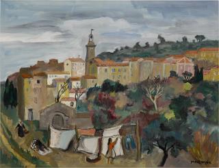 Yves Brayer - Les Lavandières à Ramatuelle